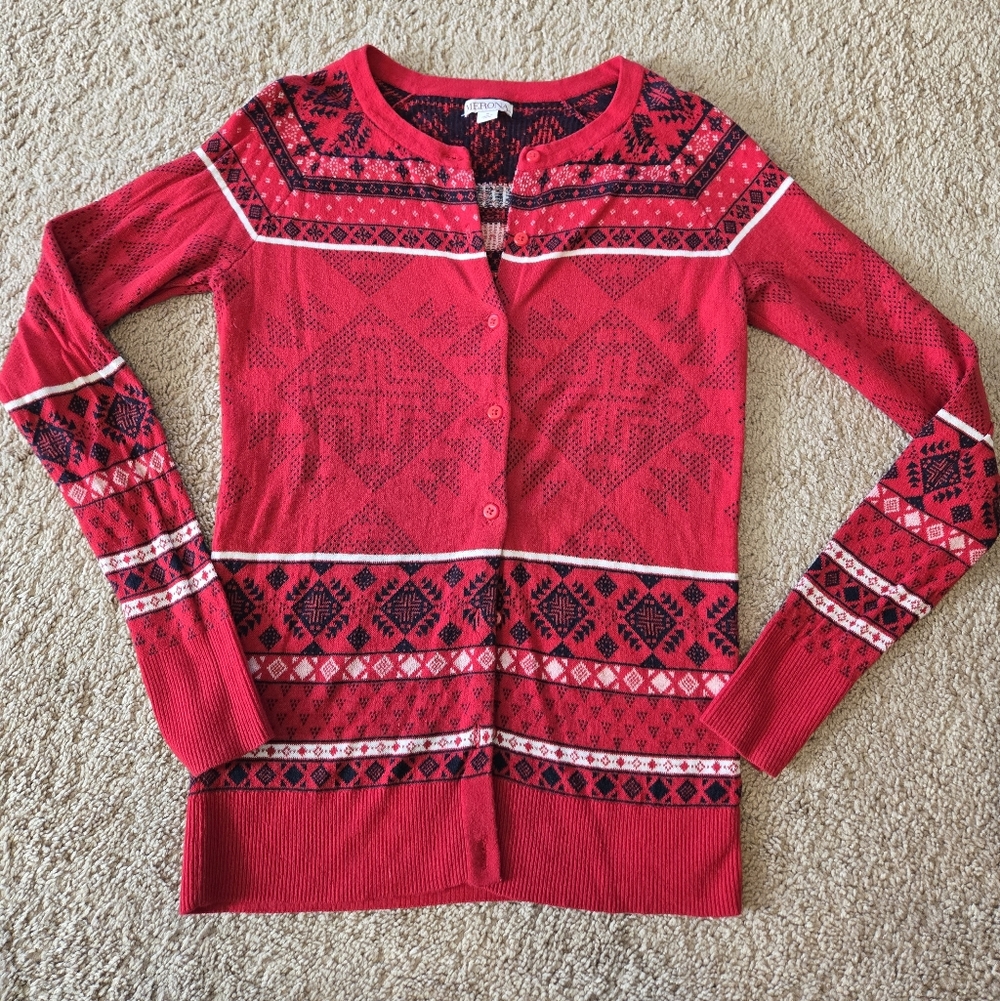 Festive Holiday Cardigan Sweater